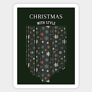 Christmas Celebration Lines Magnet